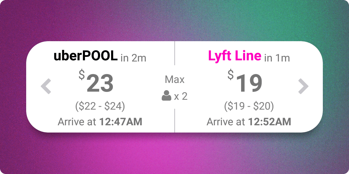 FareWell price comparison card